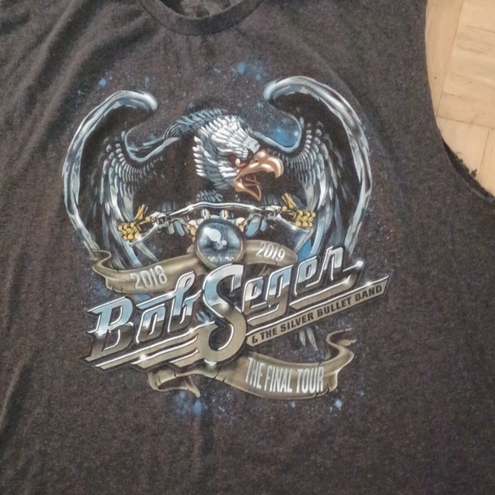 Bob Seger and the Silver Bullet band concert tee shirt the final tour size xlarg